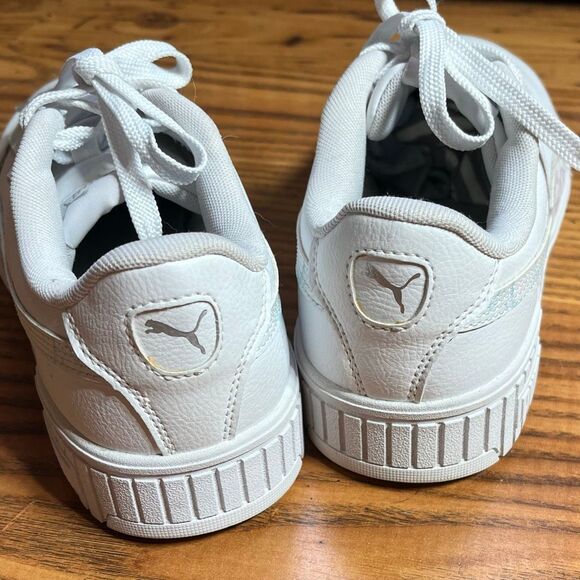 Puma Woman’s White Carina Bubble Dye Low Casual Sneaker Sz 7.5 - Picture 6 of 12